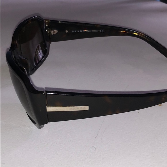Prada SPR 14H Tortoise Shell Sunglasses - Picture 2 of 6